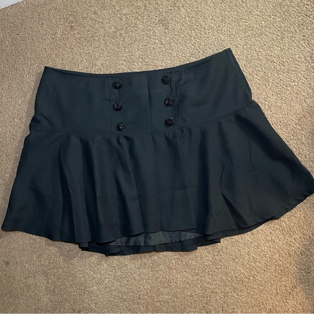 Torrid Skater Skirt Womens 20 2X Black Swing SchoolGirl Academia Preppy Stretch